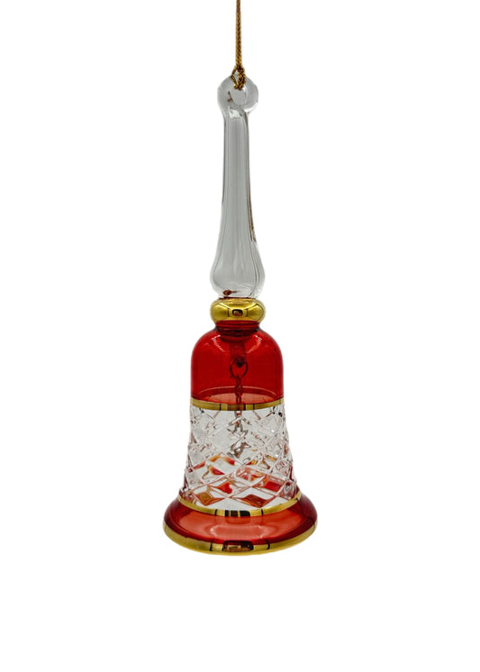 Celestial Chime Glass Bell Ornament - 14cm