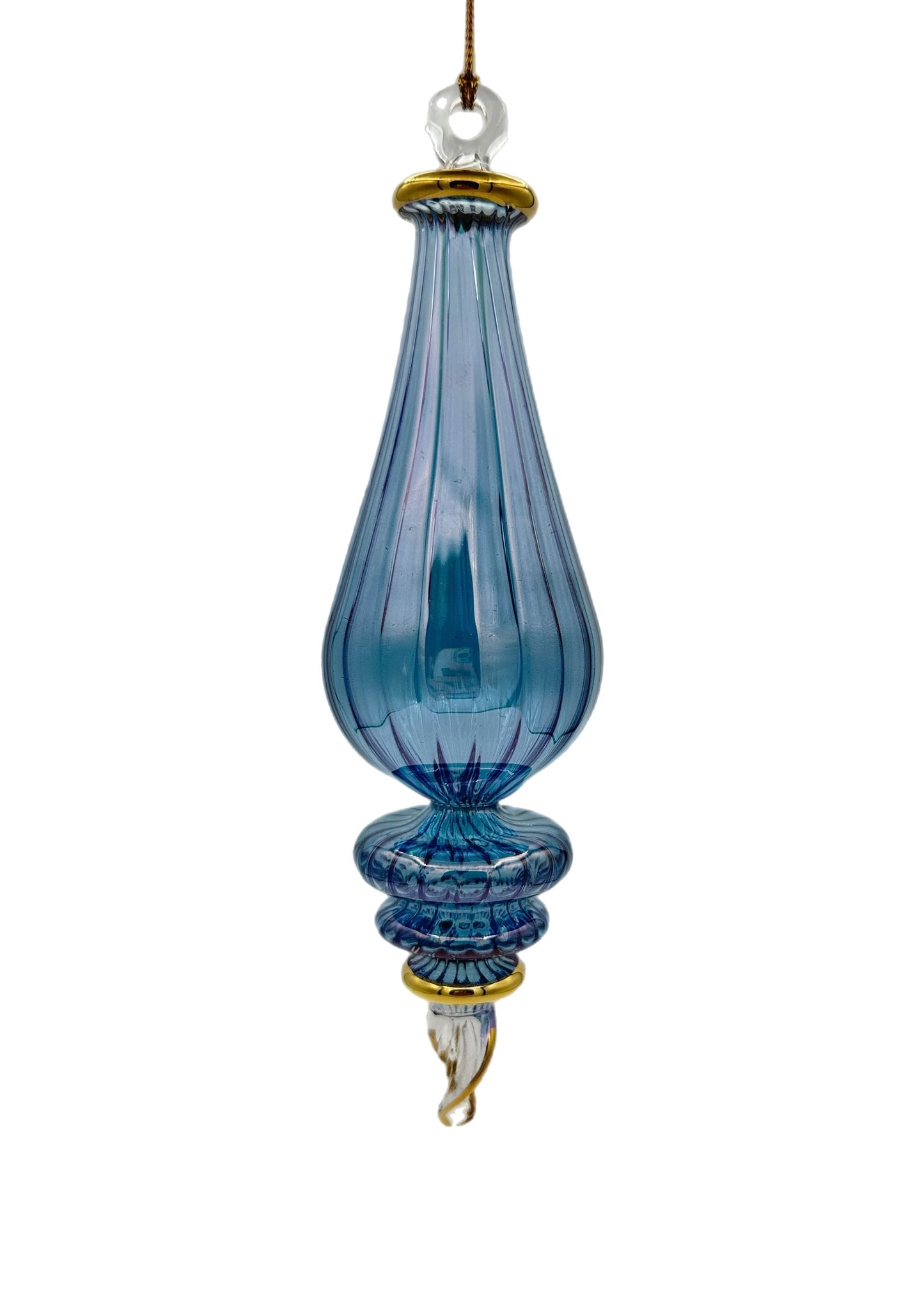 Celestial Teardrop Glass Ornament - 15cm