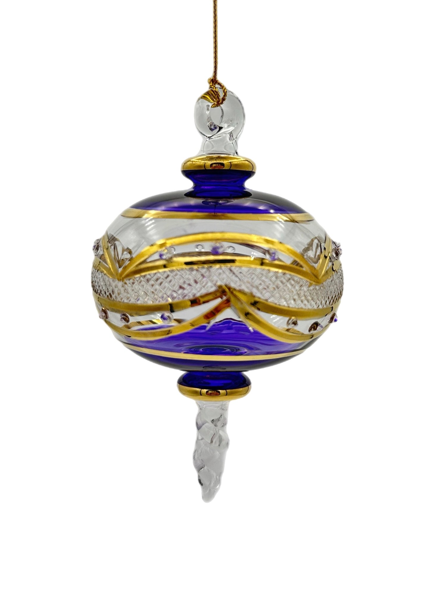 Regal Garland Glass Ornament - 12cm