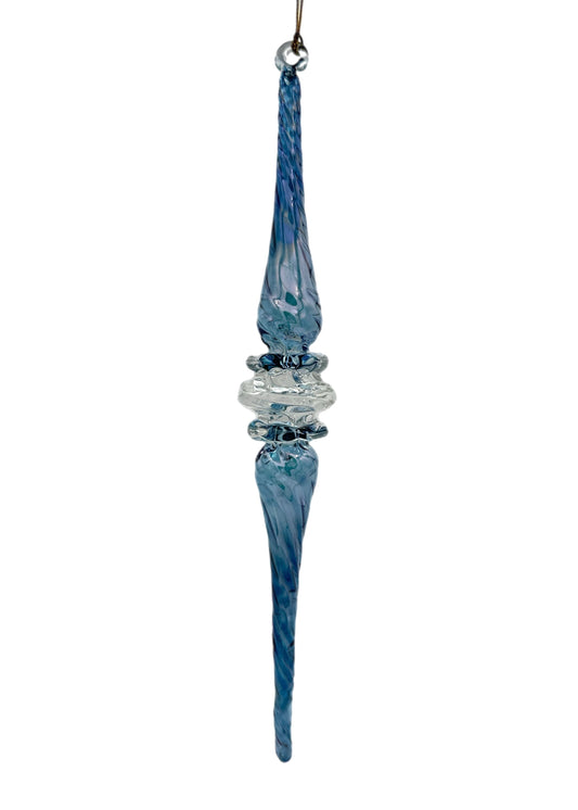 Twilight Icicle Glass Ornament - 18cm