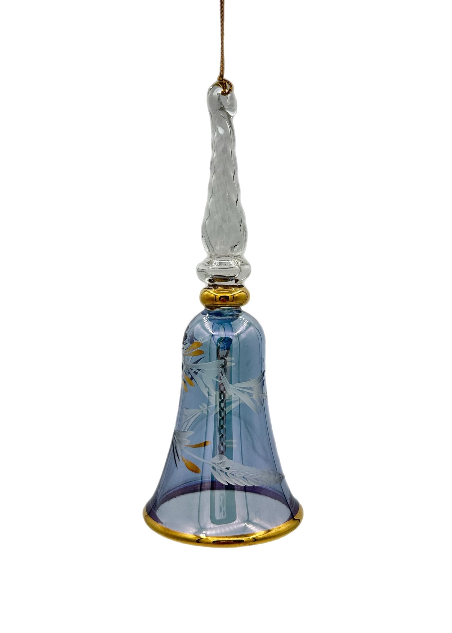 Meadow Song Glass Bell Ornament - 14cm