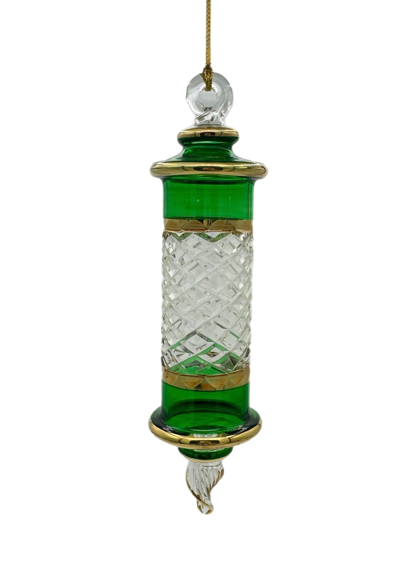 Regency Column Glass Ornament - 13cm