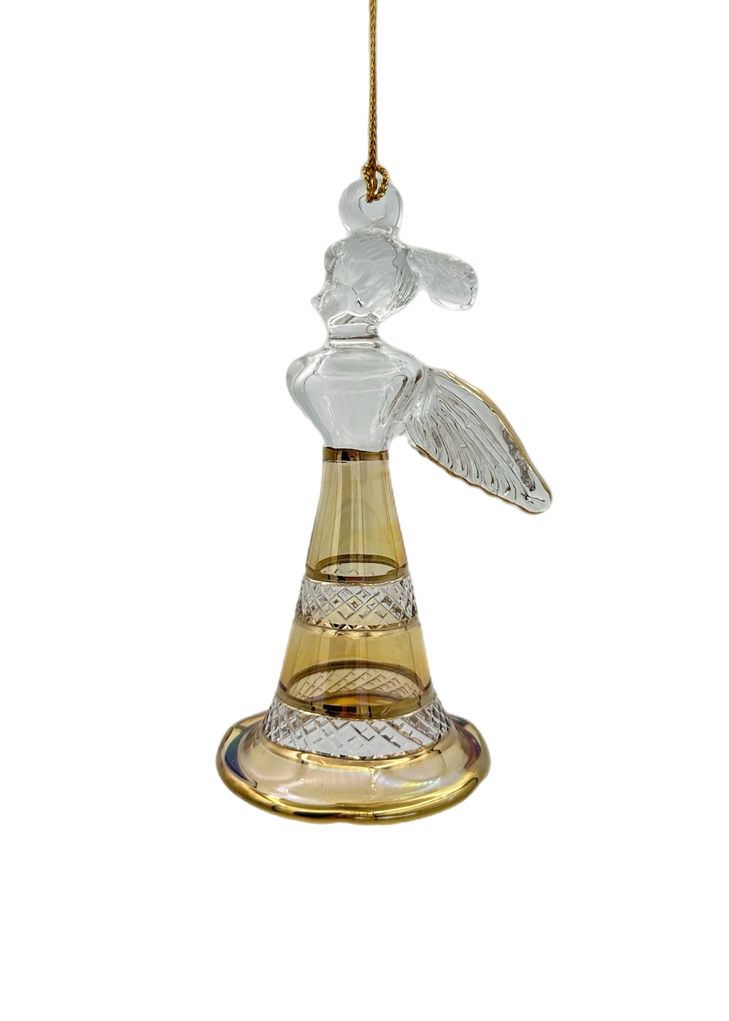 Heavenly Grace Glass Angel Ornament - 14cm