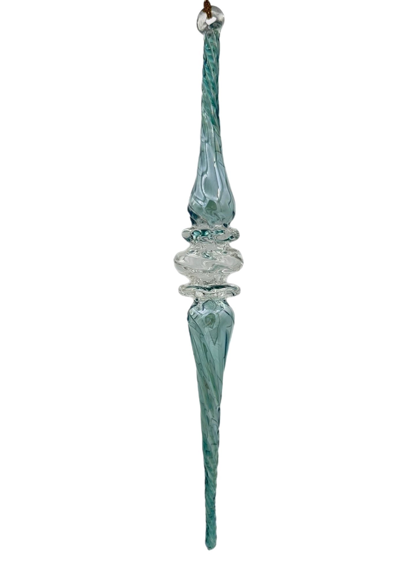 Twilight Icicle Glass Ornament - 18cm