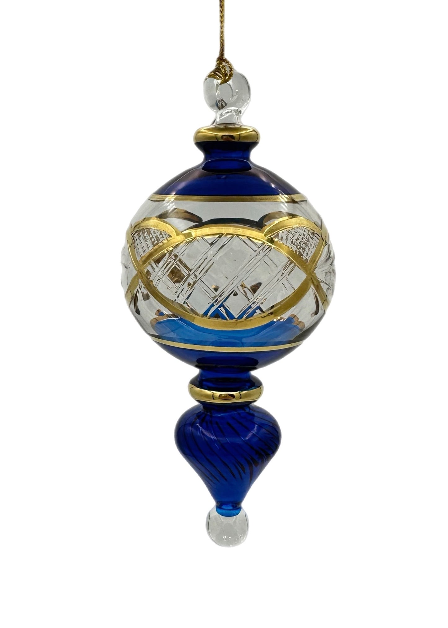 Twistdrop Garland Glass Ornament - 12cm