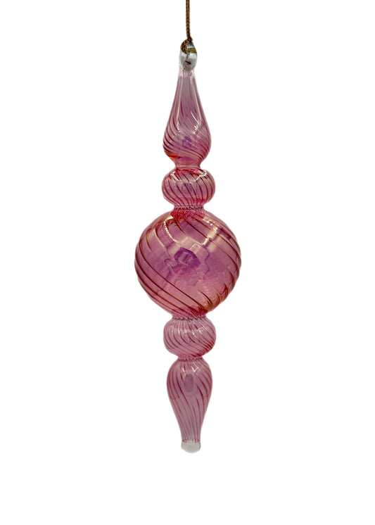 Spiral Harmony Glass Ornament - 14cm