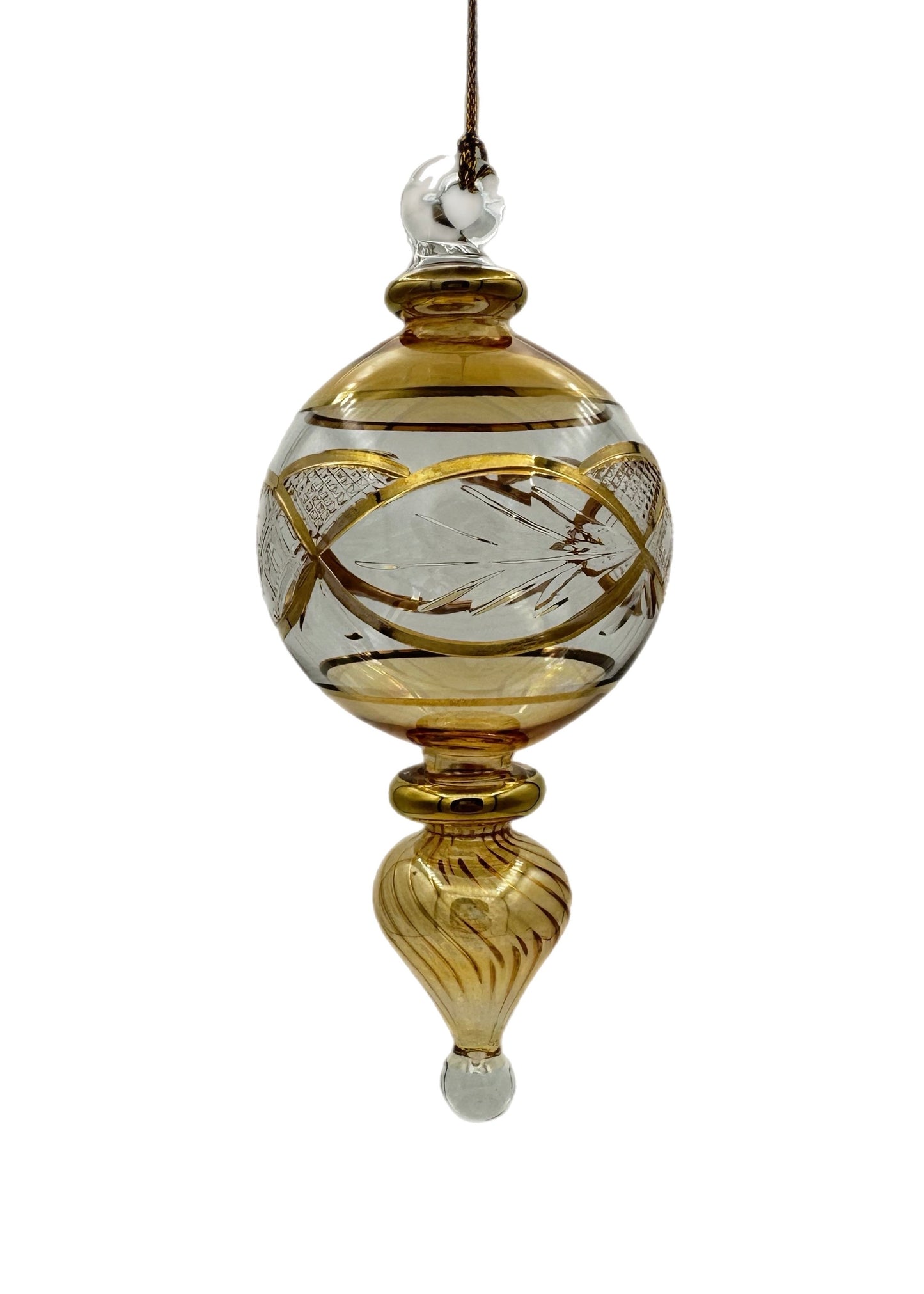 Twistdrop Garland Glass Ornament - 12cm