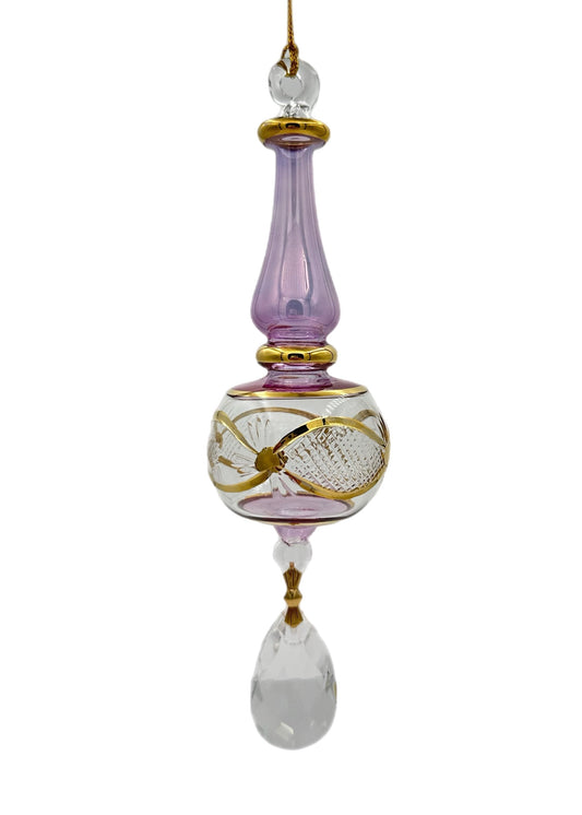 Graceful Arc Glass Finial Ornament - 16cm