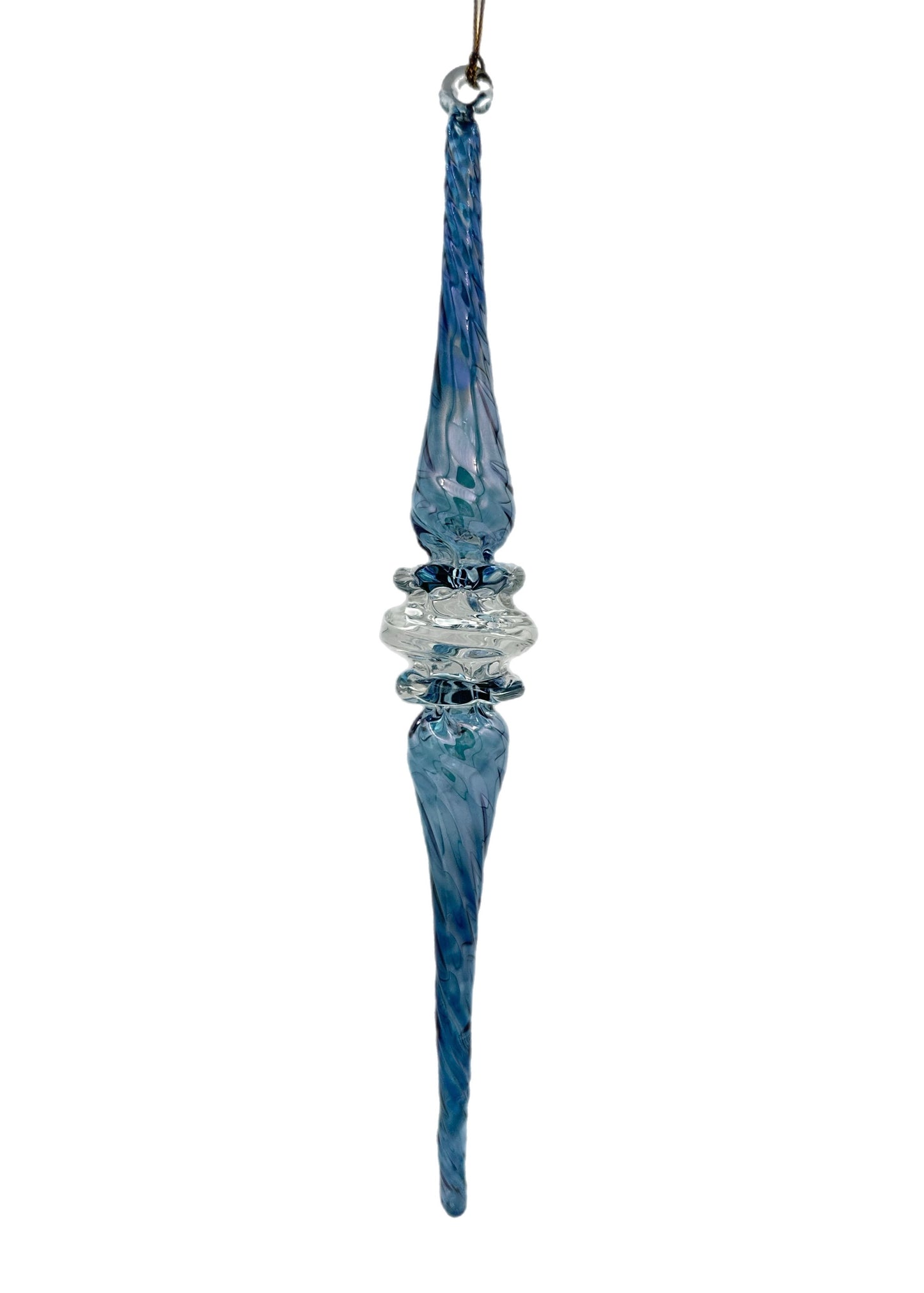 Twilight Icicle Glass Ornament - 18cm