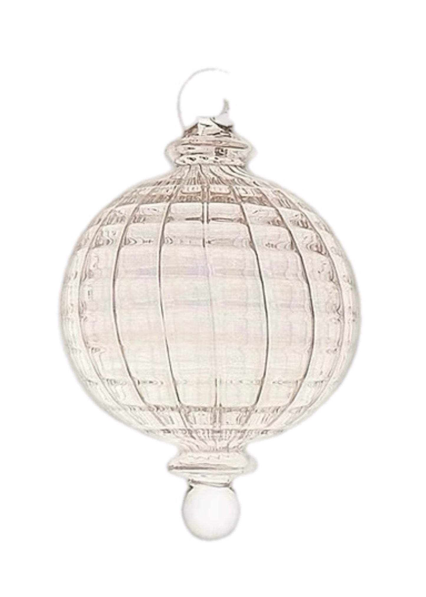 Lattice Sphere Glass Ornament - 14cm